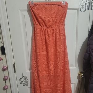 Strapless tube dress